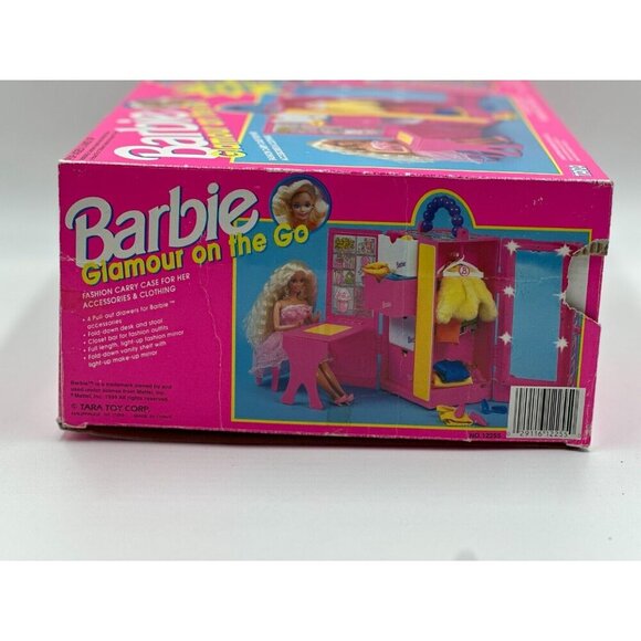 New Open Box Vintage 1994 Barbie Glamour on the Go Carry Case Lights Up #12255 - Picture 7 of 14